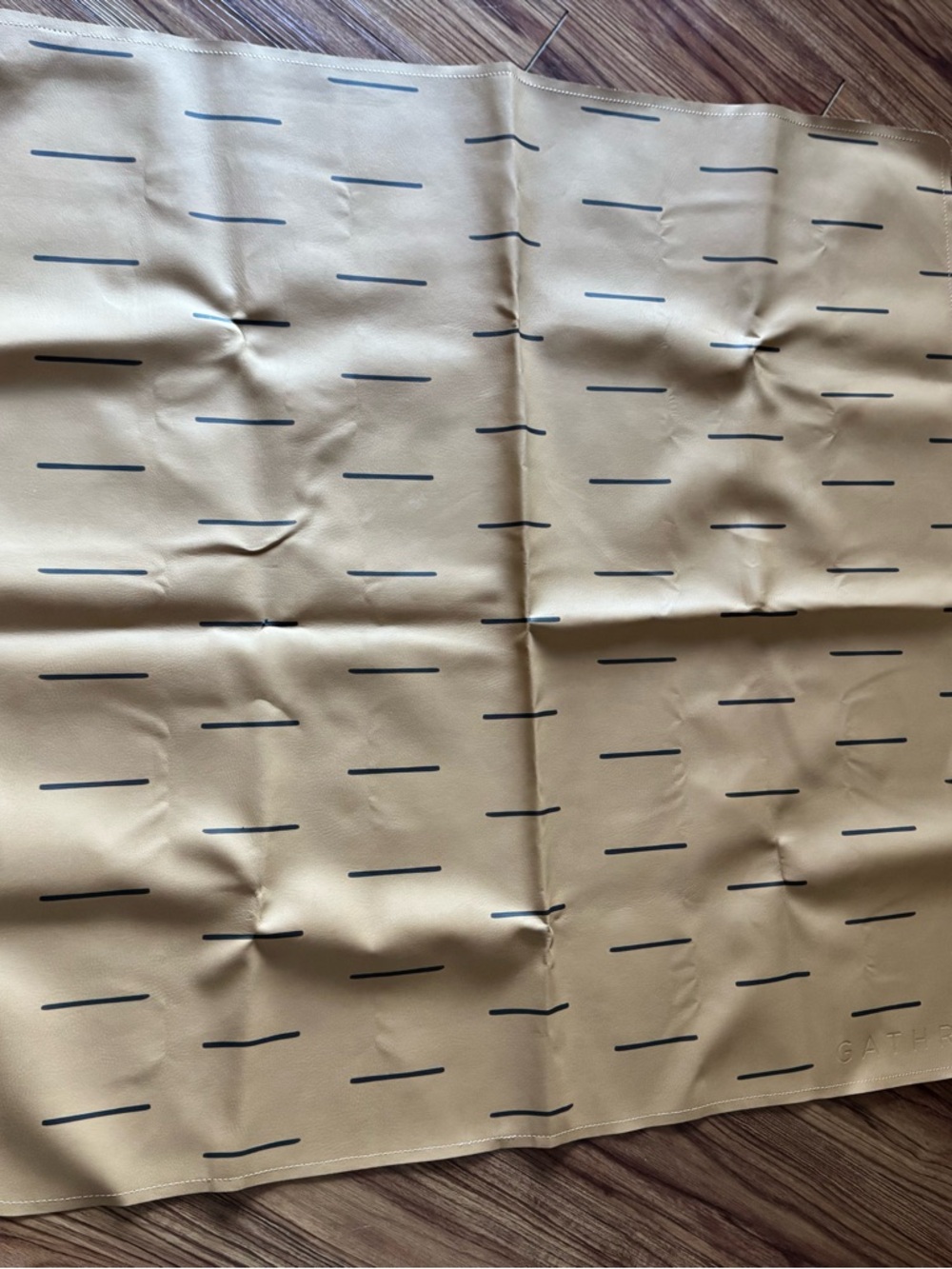 Gathre Leather Blend Mat Mini In Camel Dash 38x38 In 100% Perfect Condition! - Picture 2 of 9